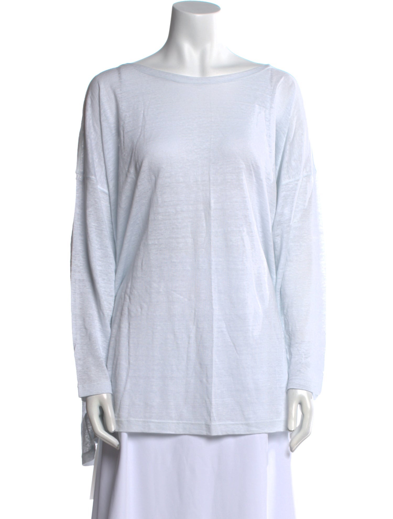 Eskandar Linen Scoop Neck Tunic