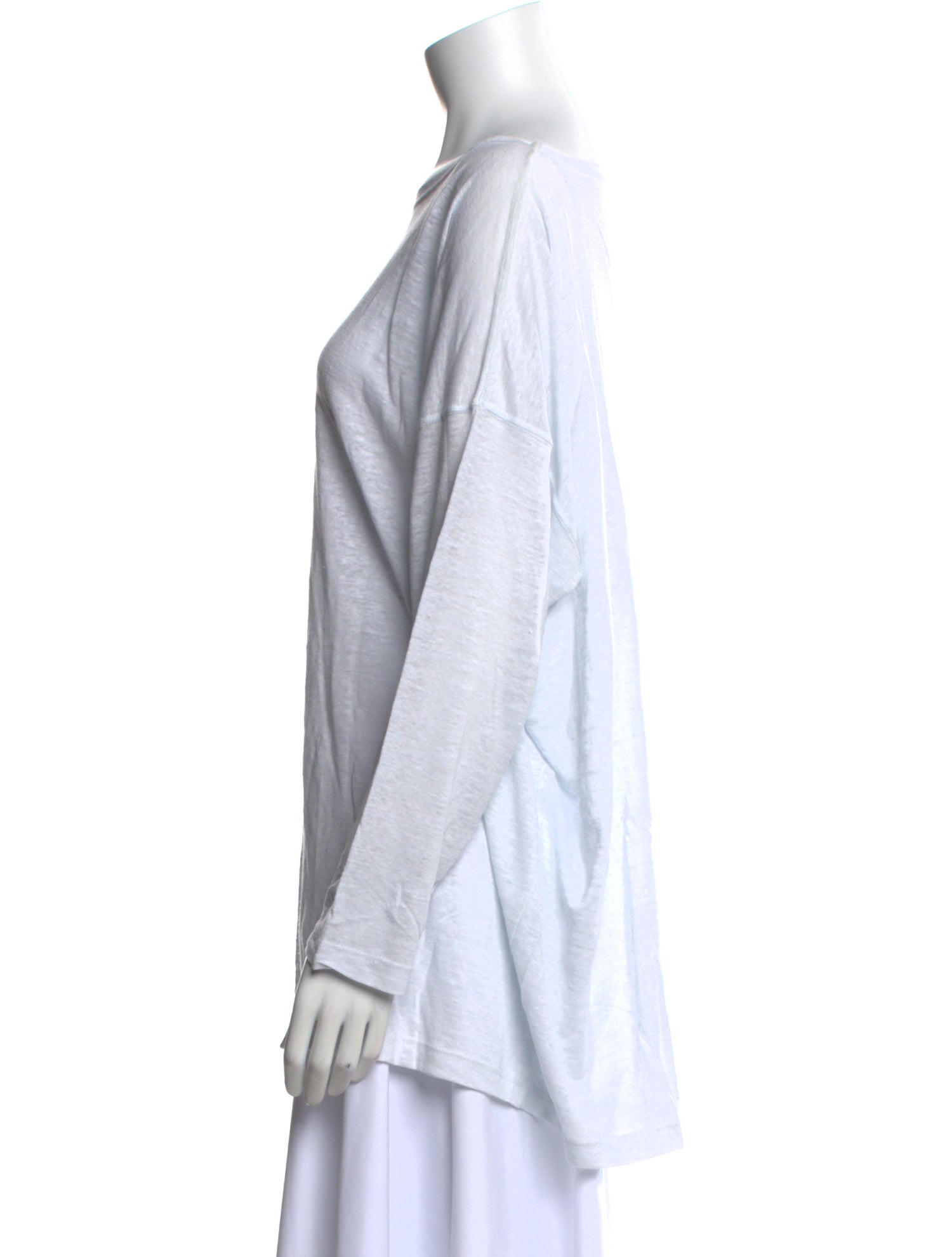 Eskandar Linen Scoop Neck Tunic