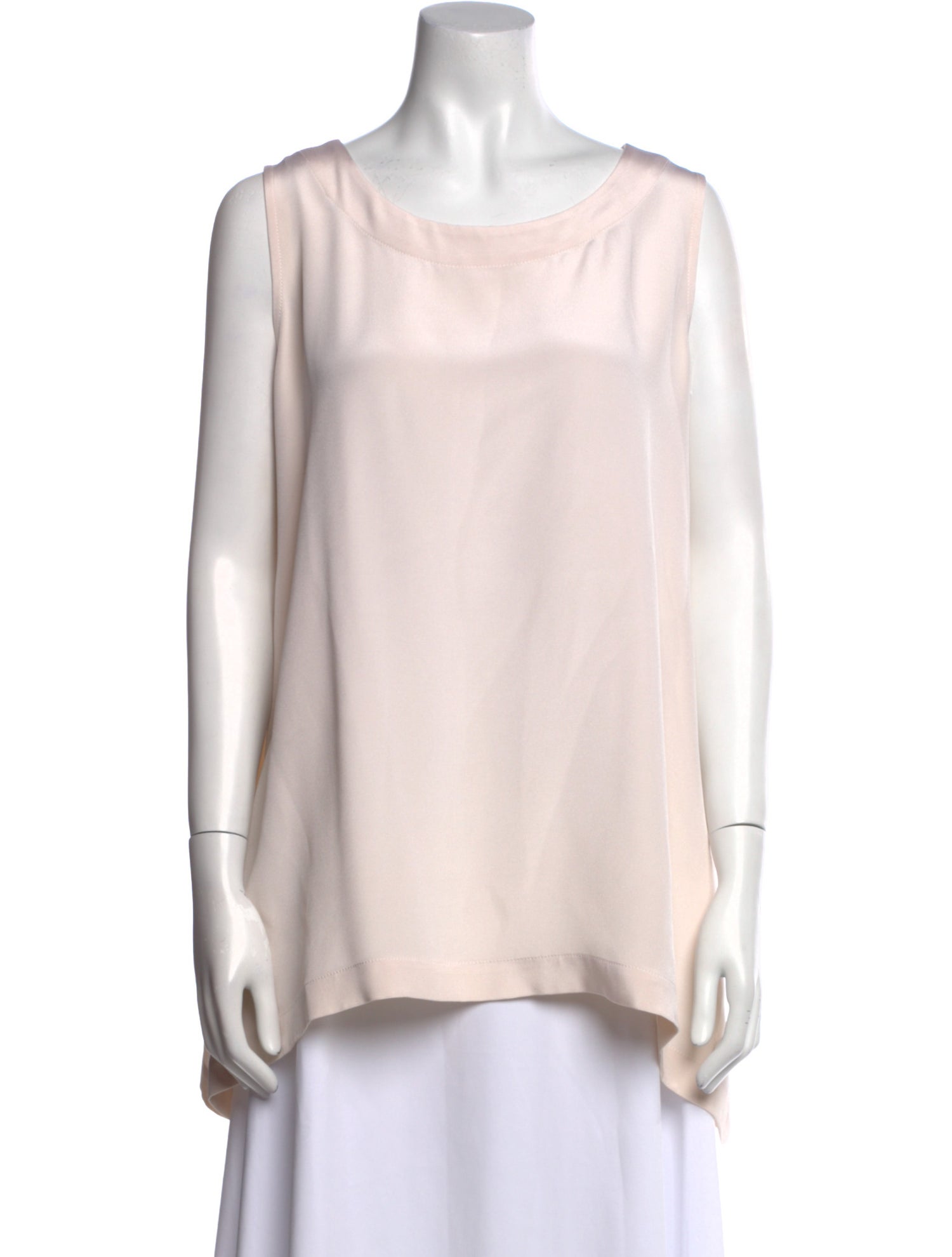 Eskandar Silk Bateau Neckline Blouse