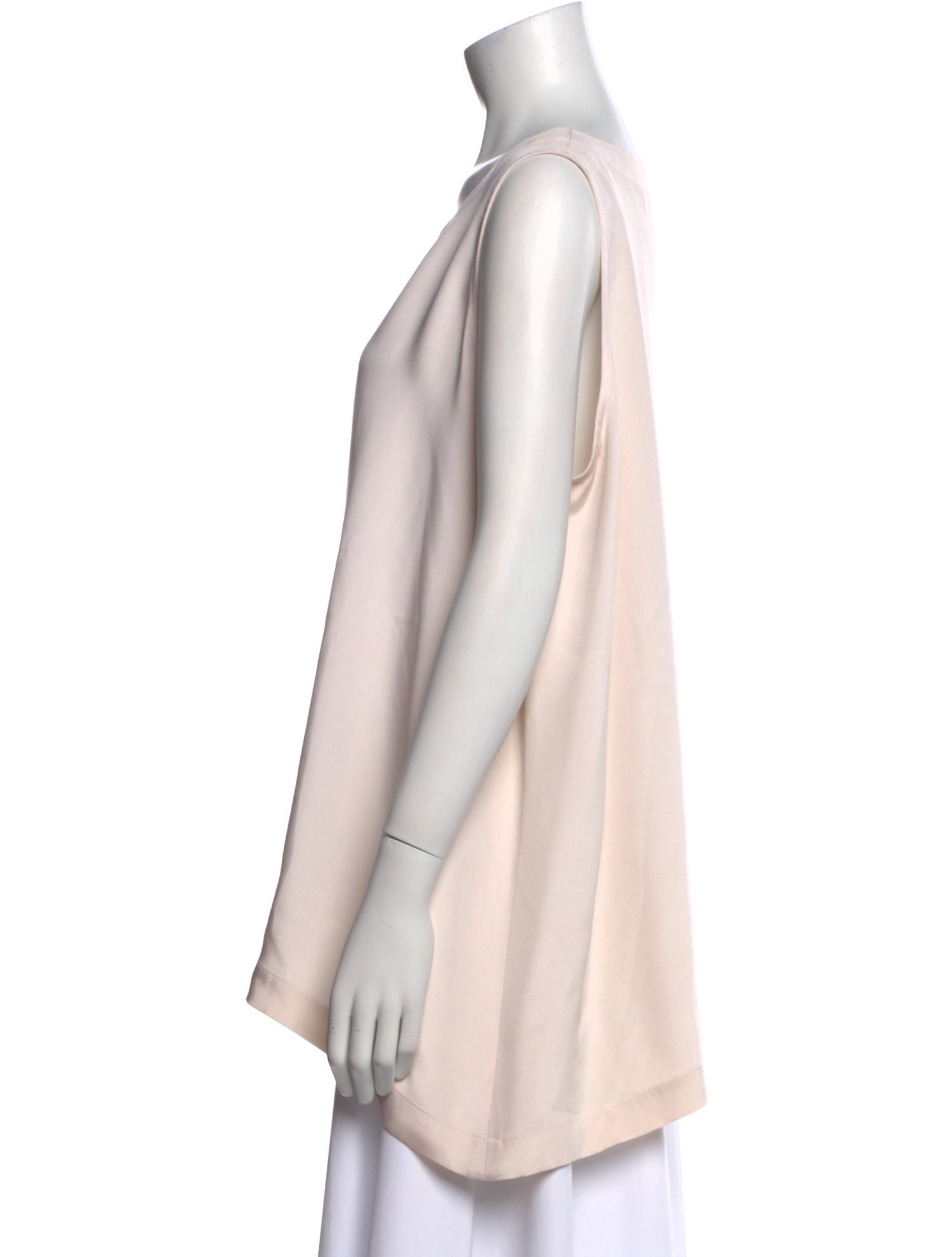 Eskandar Silk Bateau Neckline Blouse