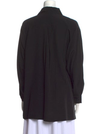 Eskandar Linen Long Sleeve Button-Up Top