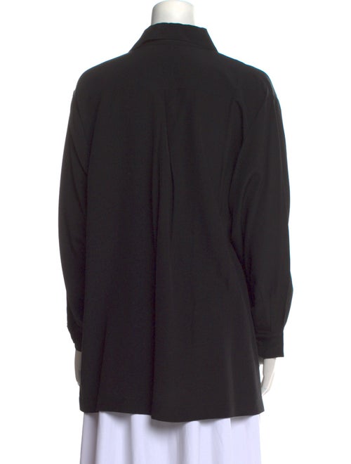 Eskandar Linen Long Sleeve Button-Up Top