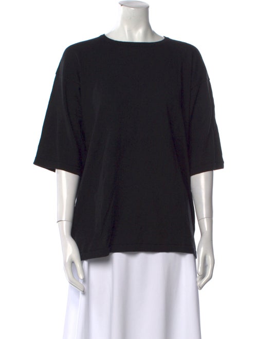 Eskandar Merino Wool Bateau Neckline T-Shirt