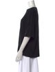 Eskandar Merino Wool Bateau Neckline T-Shirt