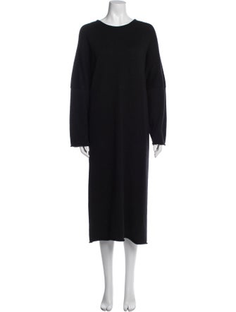 Eskandar Merino Wool Midi Length Dress