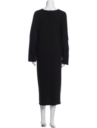 Eskandar Merino Wool Midi Length Dress