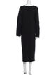Eskandar Merino Wool Midi Length Dress