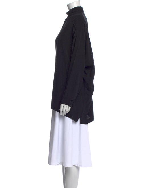 Eskandar Silk Mock Neck Sweatshirt