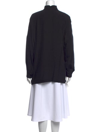 Eskandar Silk Mock Neck Sweatshirt