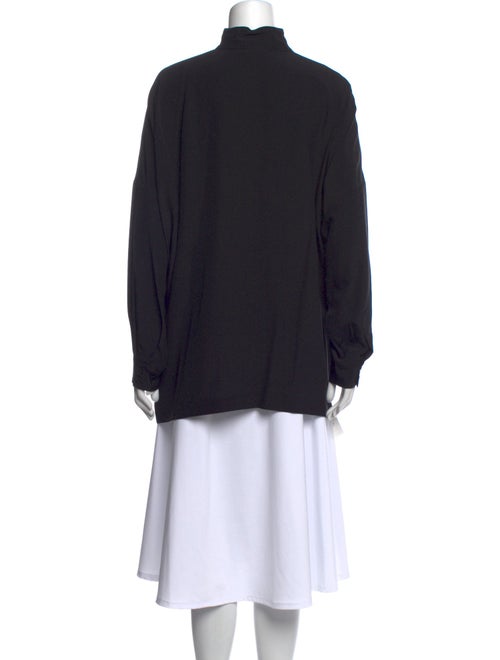 Eskandar Silk Mock Neck Sweatshirt