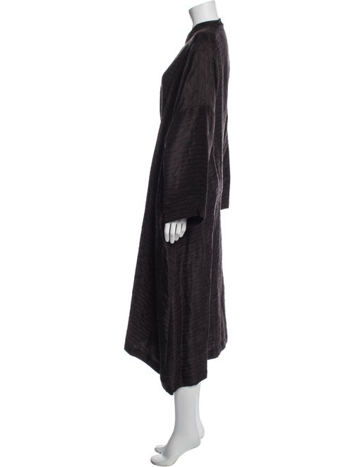 Eskandar Linen Faux Fur Coat