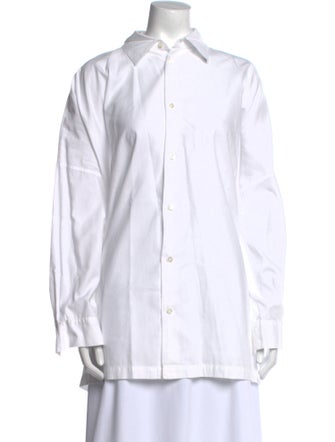 Eskandar Long Sleeve Button-Up Top