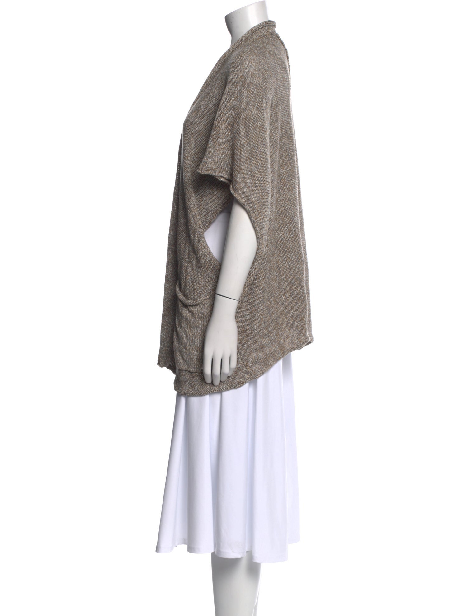 Eskandar Linen Open Front Sweater