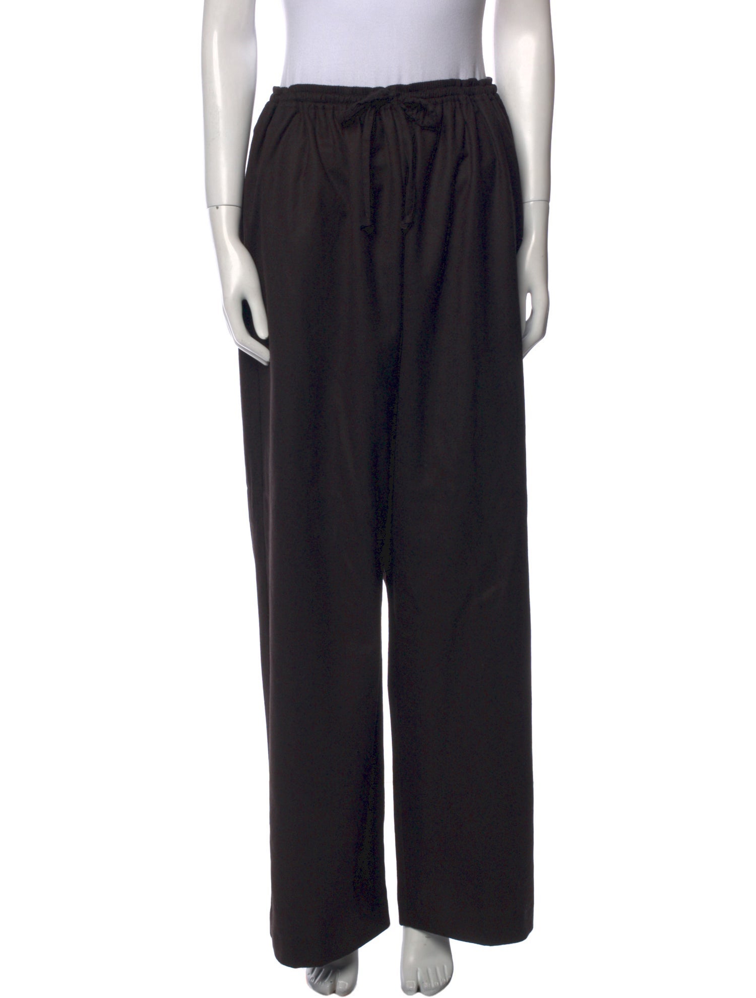 Eskandar Wool Straight Leg Pants