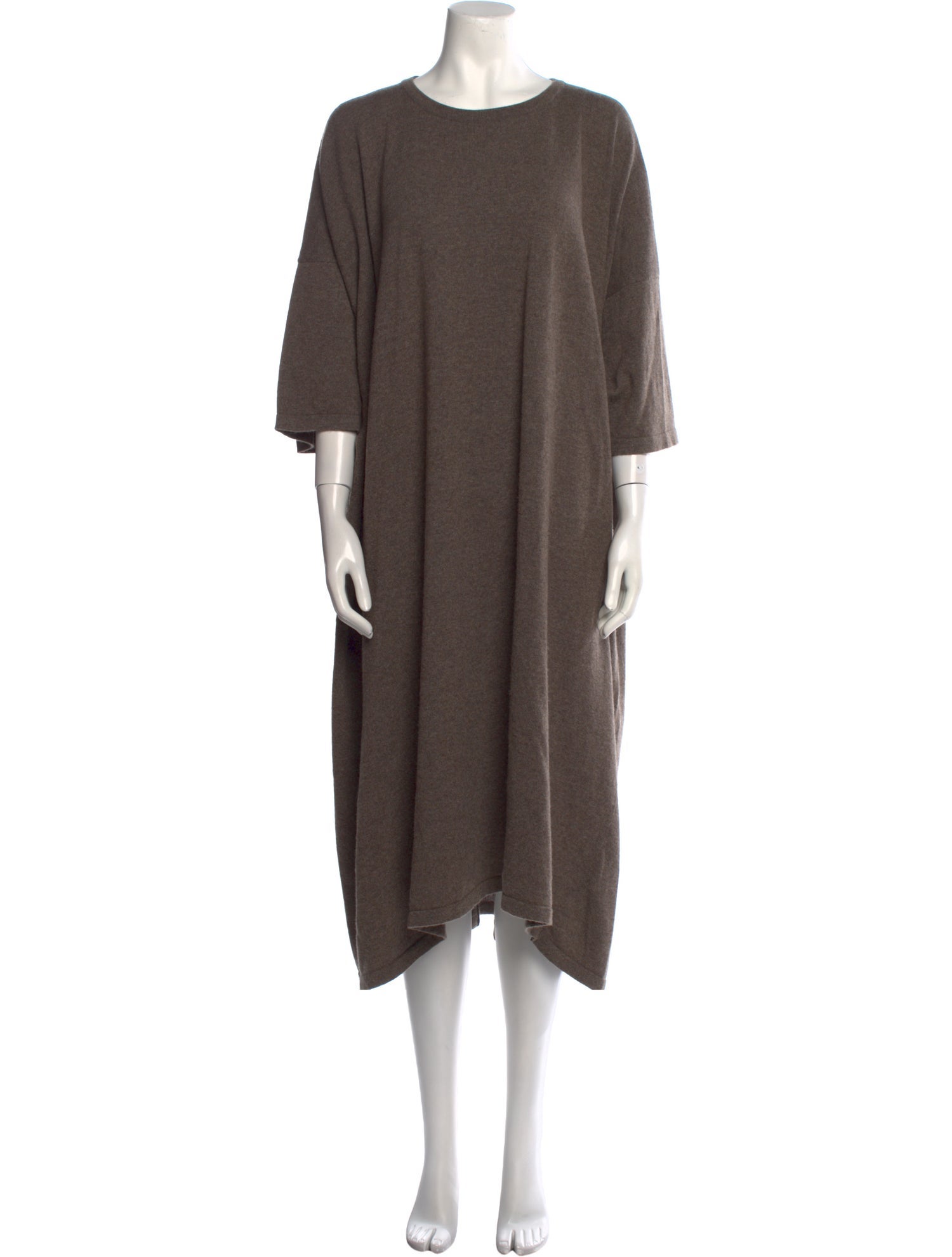 Eskandar Cashmere Midi Length Dress