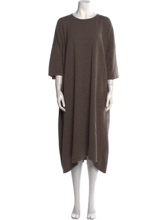 Eskandar Cashmere Midi Length Dress