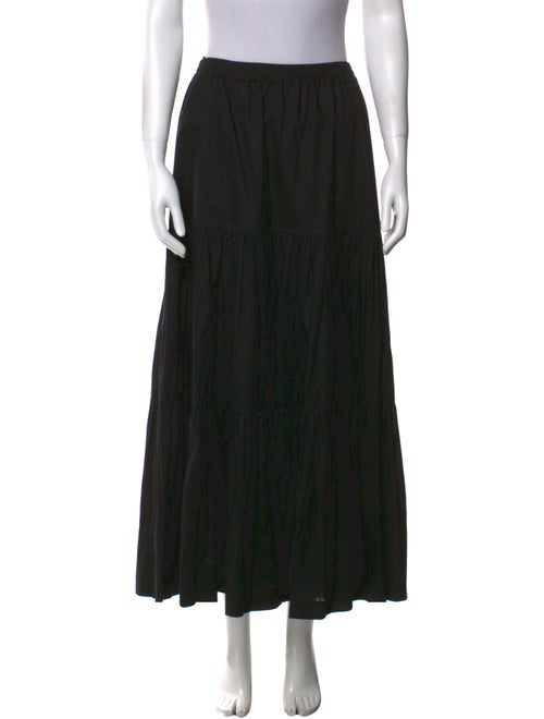 Eskandar Linen Midi Length Skirt