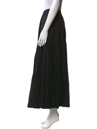 Eskandar Linen Midi Length Skirt