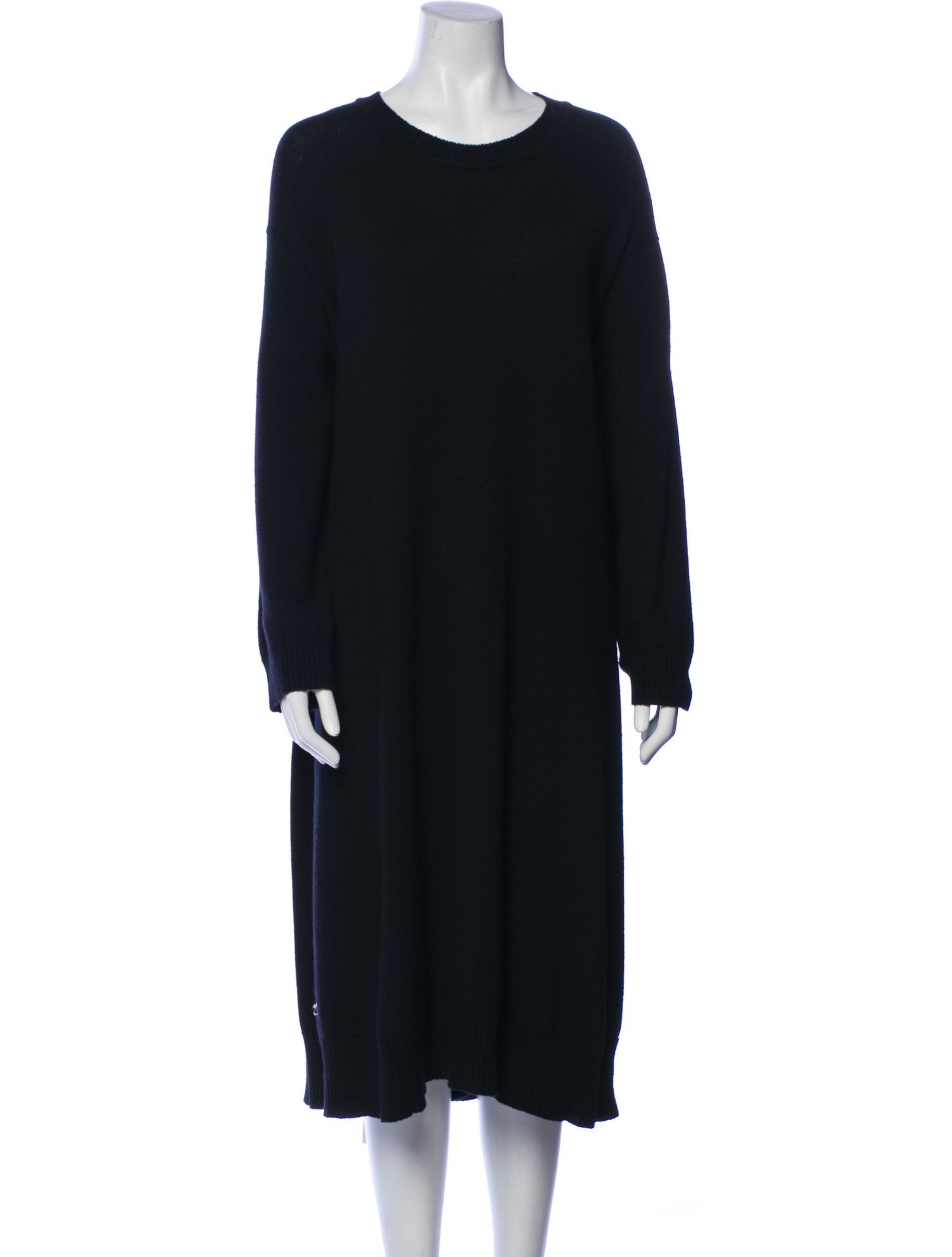 Eskandar Merino Wool Midi Length Dress