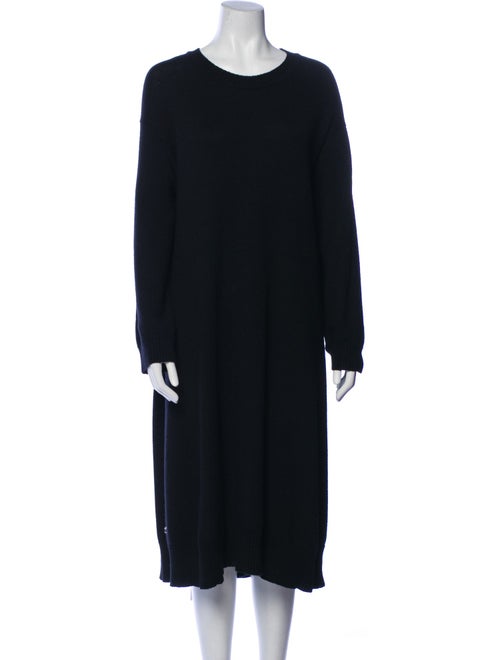 Eskandar Merino Wool Midi Length Dress