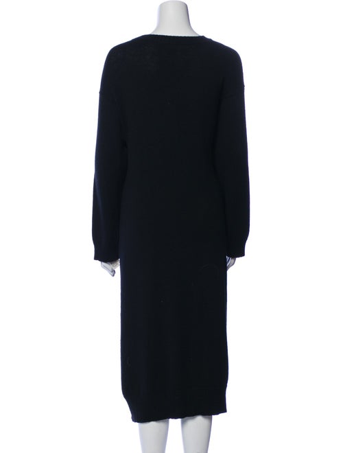 Eskandar Merino Wool Midi Length Dress