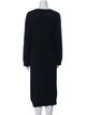 Eskandar Merino Wool Midi Length Dress