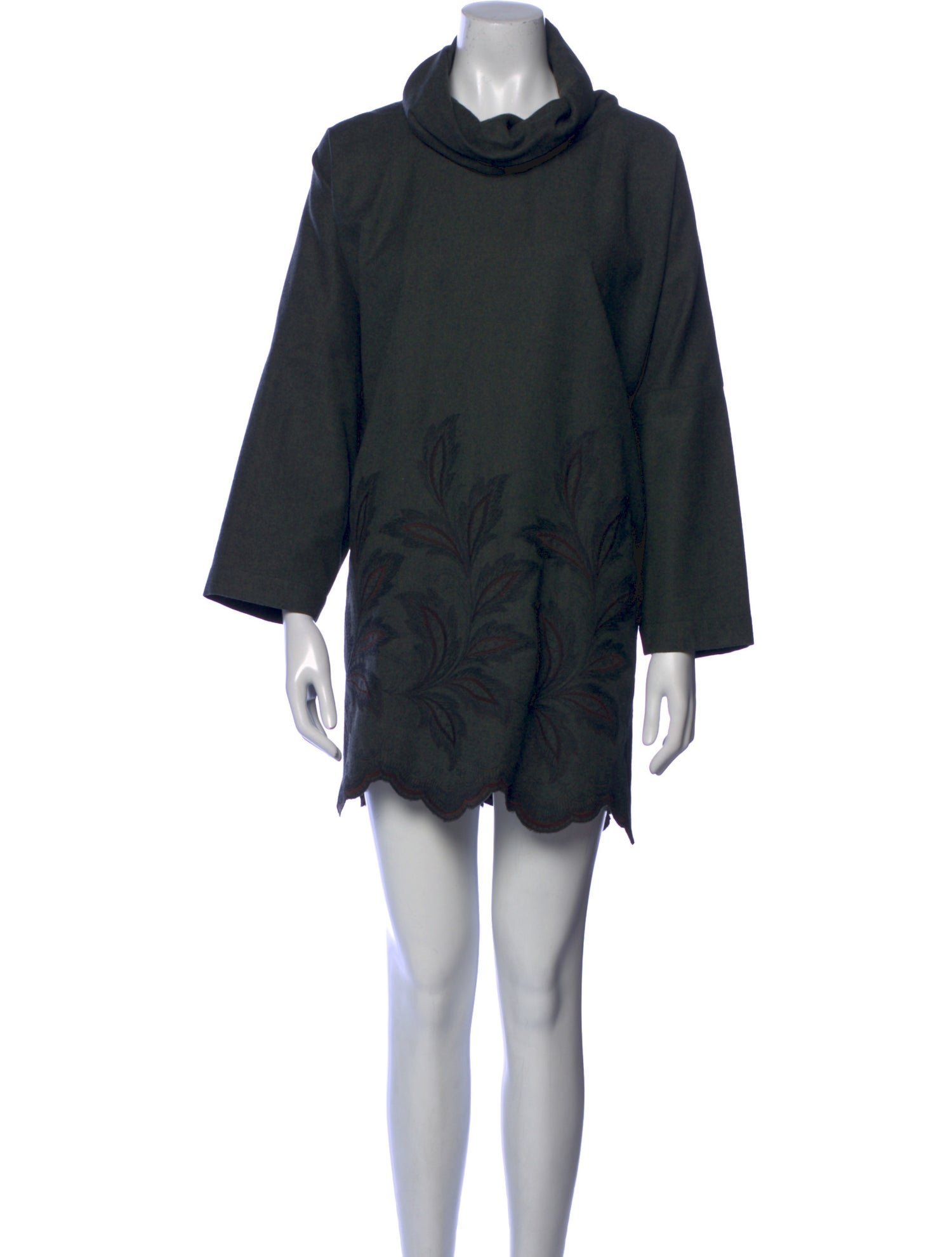 Eskandar Wool Mini Dress