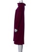 Eskandar Cowl Neck Knee-Length Dress