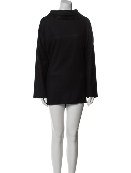 Eskandar Wool Mock Neck Tunic