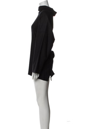 Eskandar Wool Mock Neck Tunic