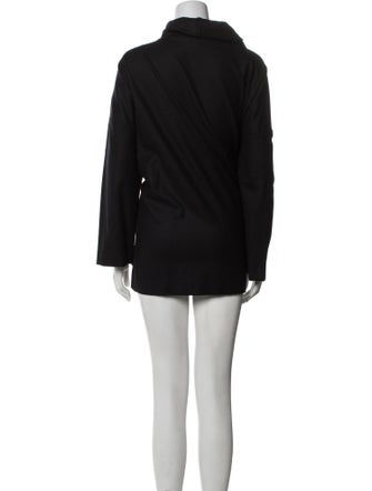 Eskandar Wool Mock Neck Tunic