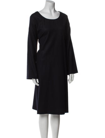 Eskandar Wool Knee-Length Dress