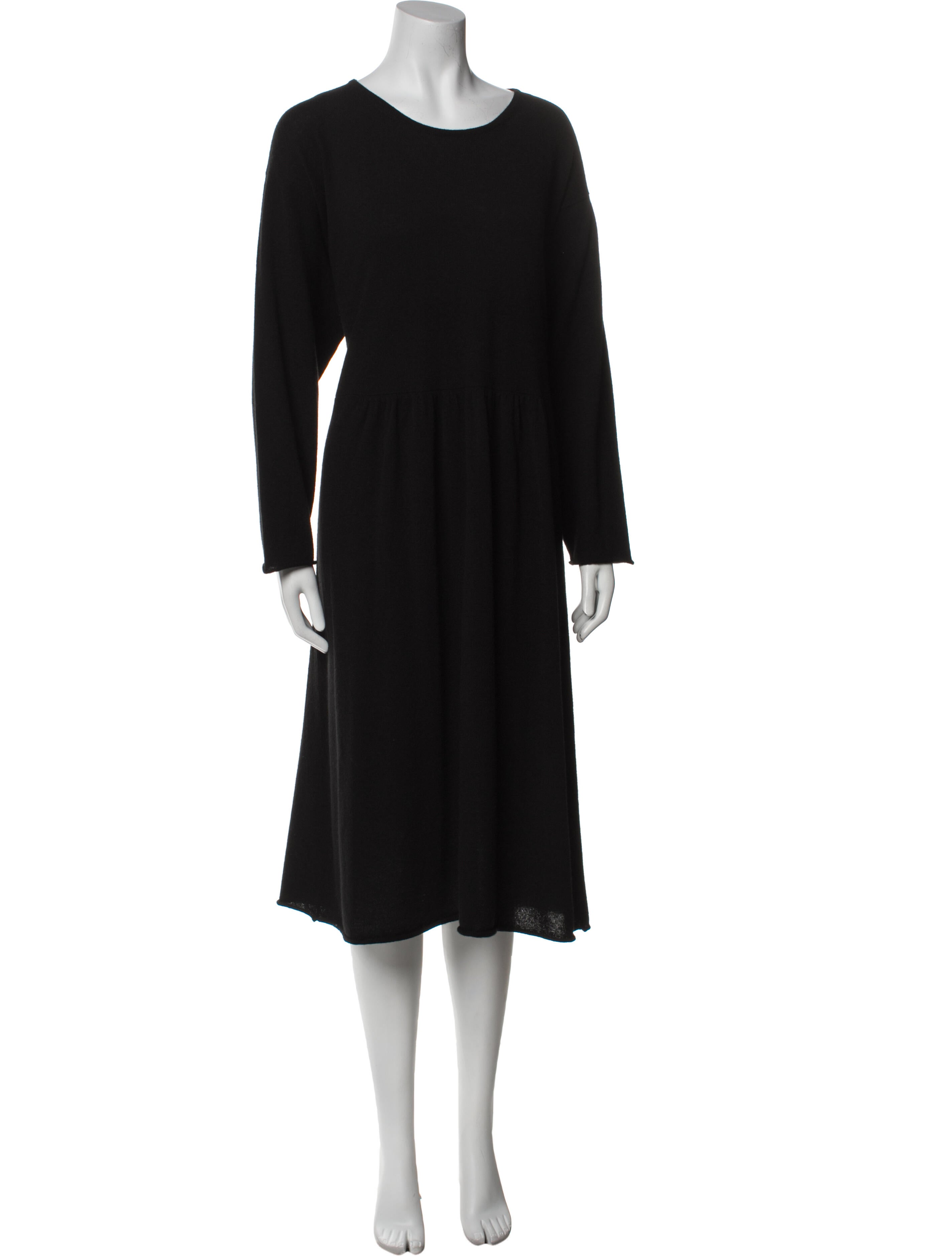 Eskandar Cashmere Midi Length Dress