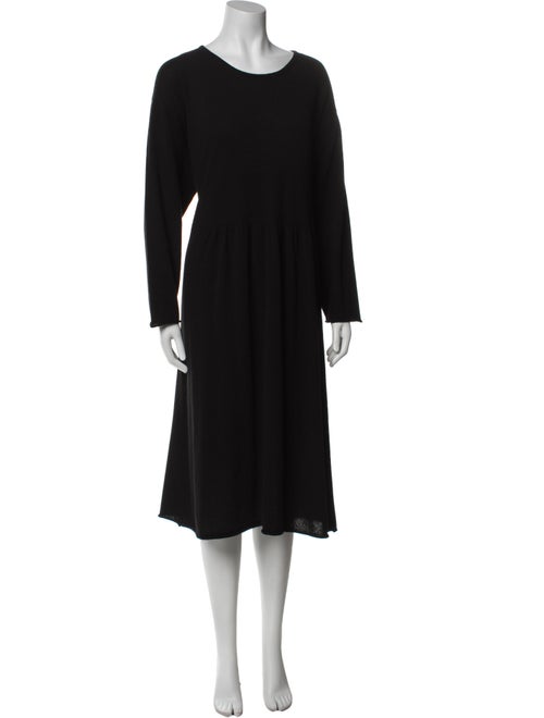 Eskandar Cashmere Midi Length Dress