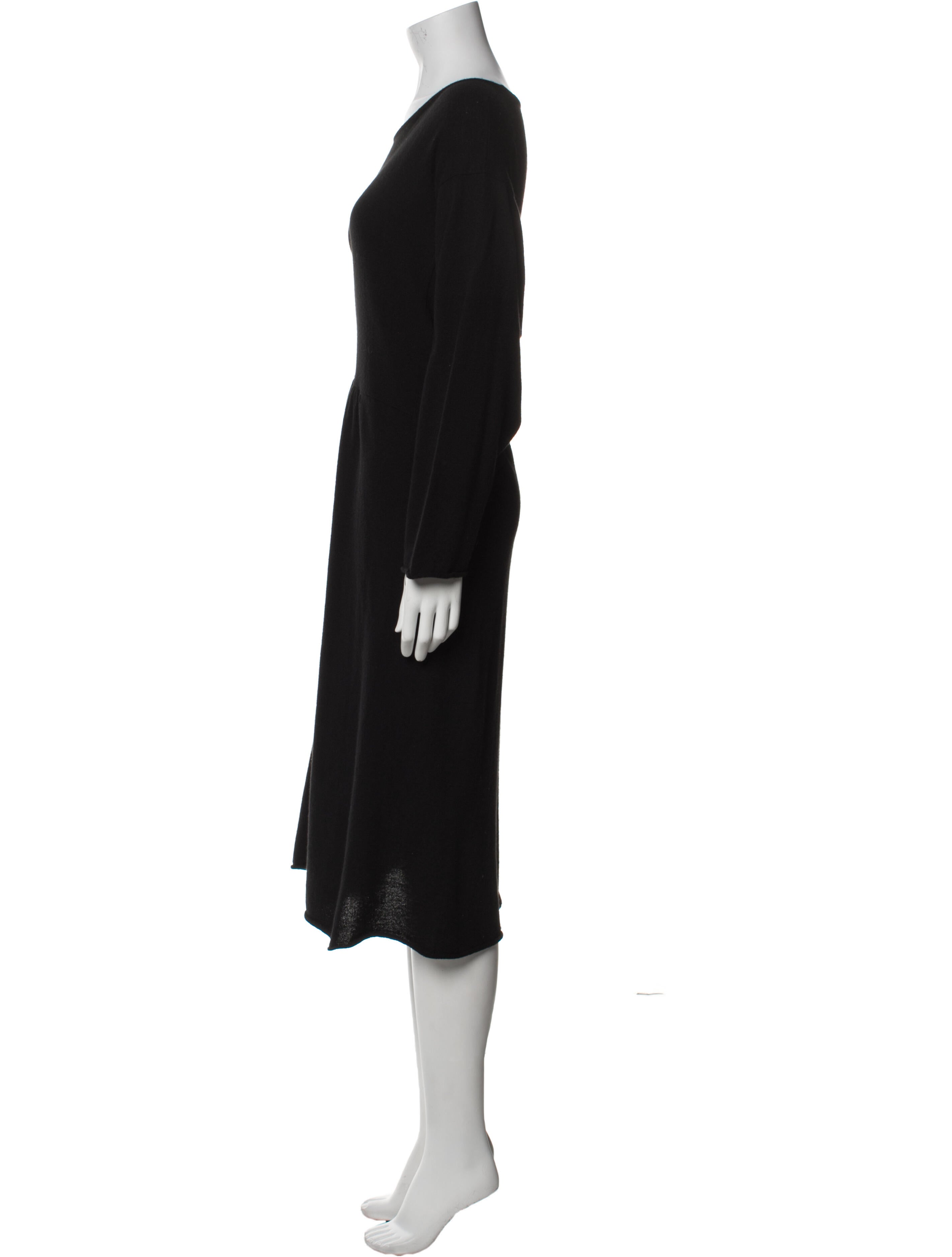 Eskandar Cashmere Midi Length Dress