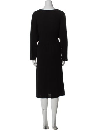 Eskandar Cashmere Midi Length Dress