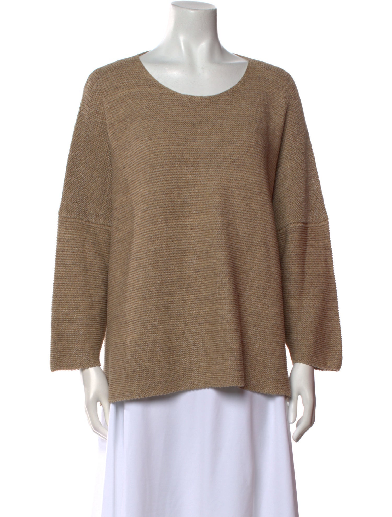 Eskandar Linen Scoop Neck Sweater
