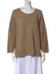Eskandar Linen Scoop Neck Sweater