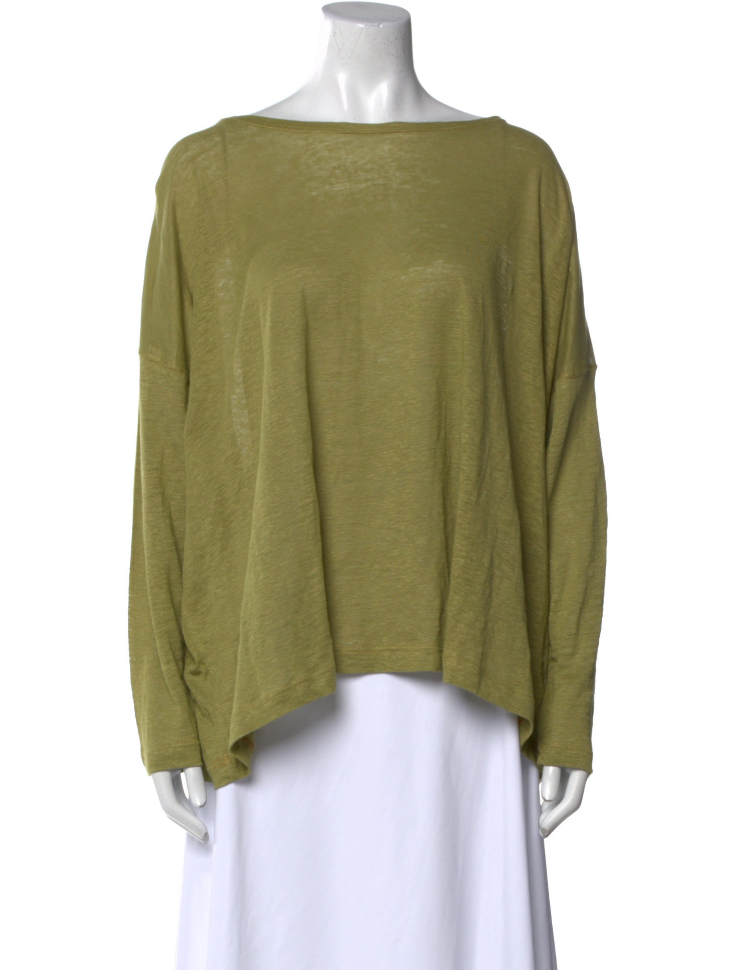 Eskandar Linen Bateau Neckline Top w/ Tags