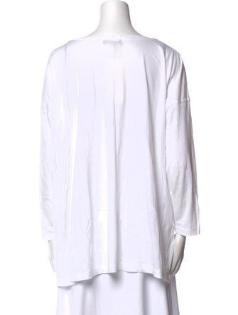 Eskandar Bateau Neckline Three-Quarter Sleeve Tunic