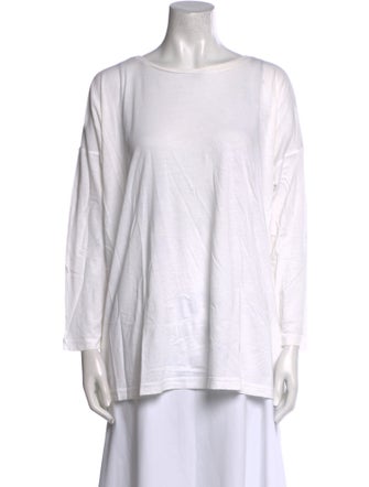 Eskandar Bateau Neckline Long Sleeve Tunic
