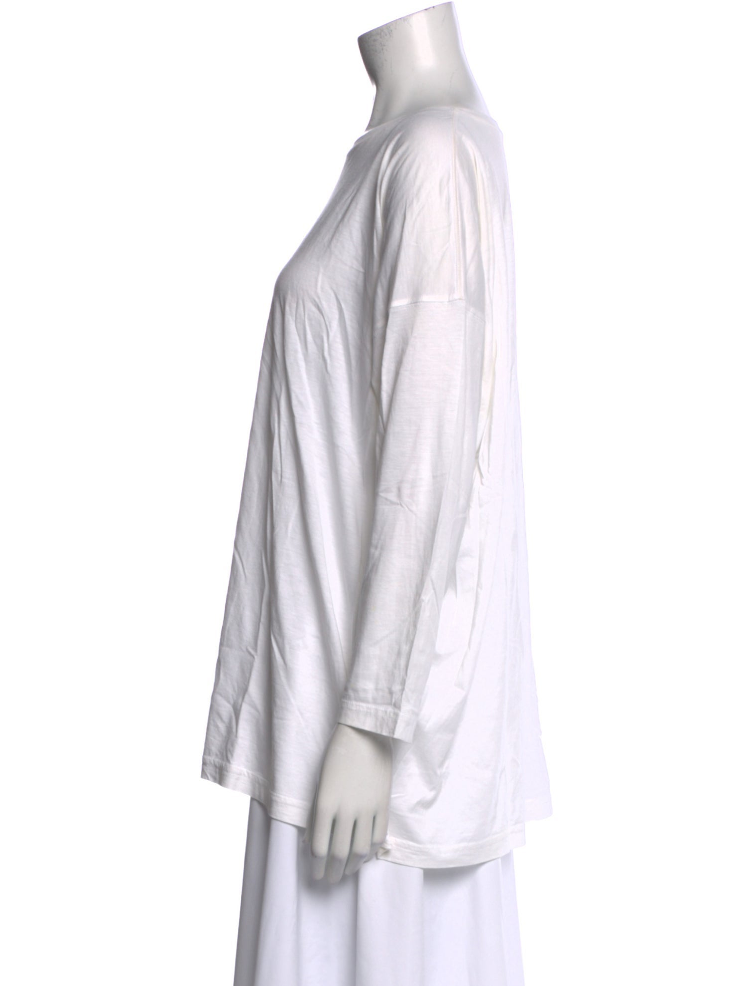 Eskandar Bateau Neckline Long Sleeve Tunic