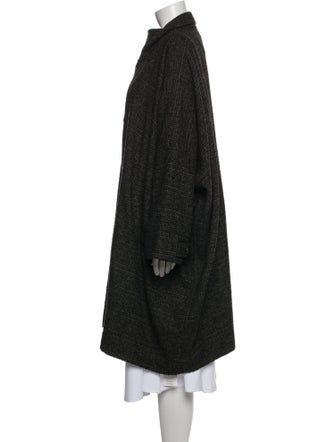 Eskandar Wool Tweed Pattern Coat