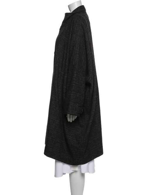 Eskandar Wool Tweed Pattern Coat