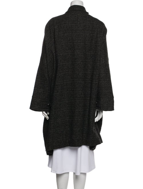Eskandar Wool Tweed Pattern Coat