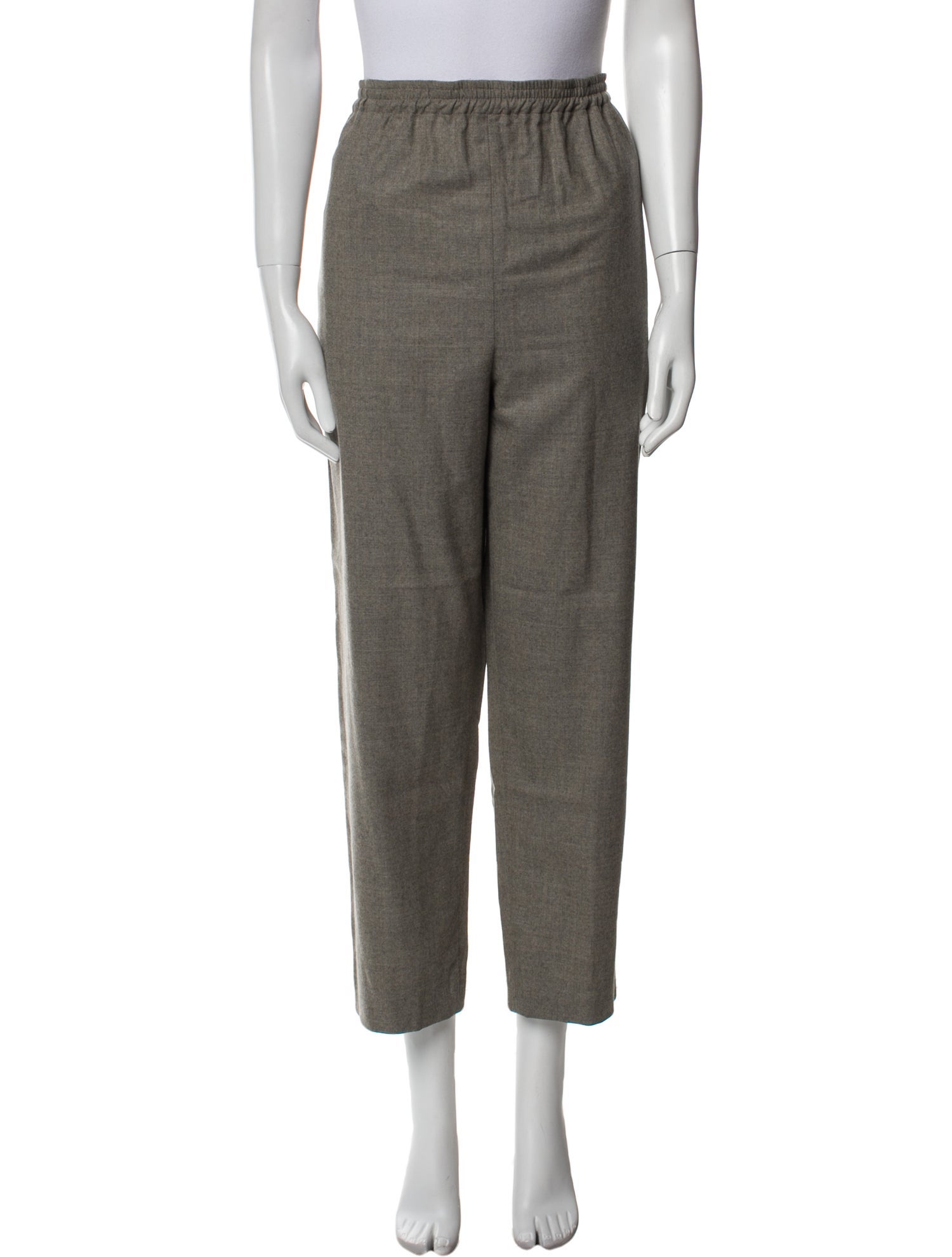 Eskandar Wool Straight Leg Pants