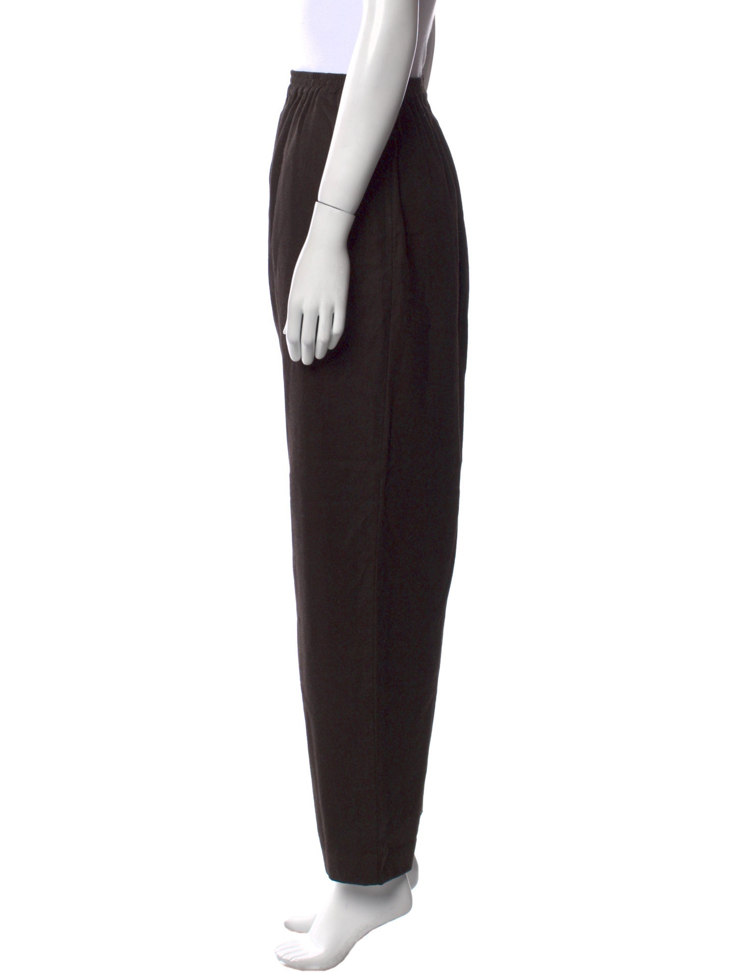 Eskandar Wool Straight Leg Pants