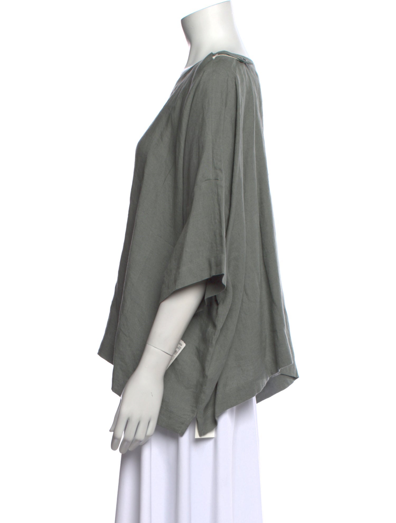 Eskandar Linen Bateau Neckline Blouse w/ Tags