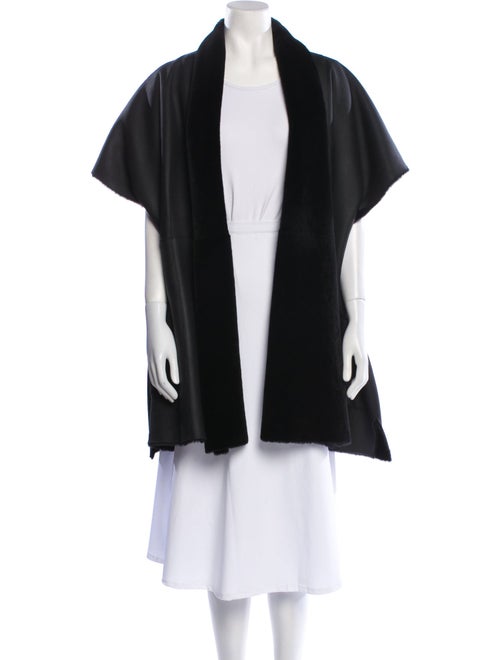 Eskandar Leather Printed Coat