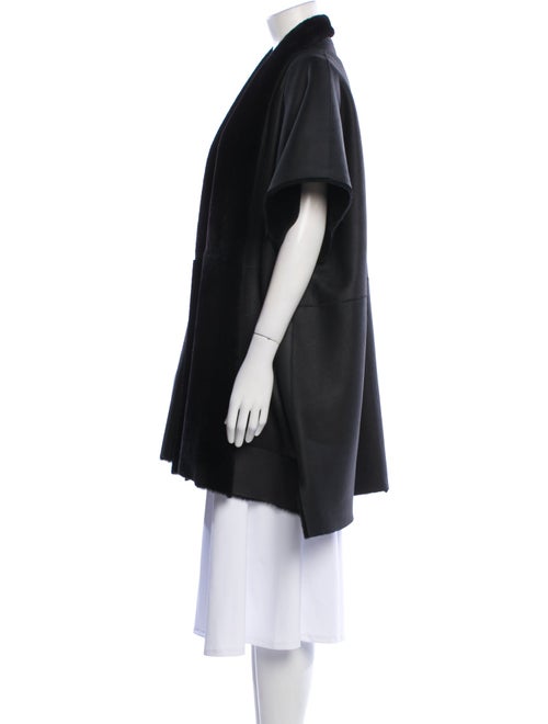 Eskandar Leather Printed Coat